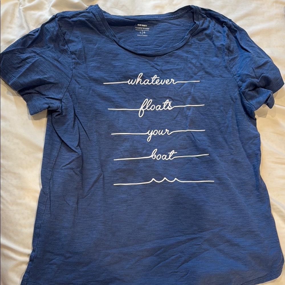 Old Navy Blue Graphic Tee